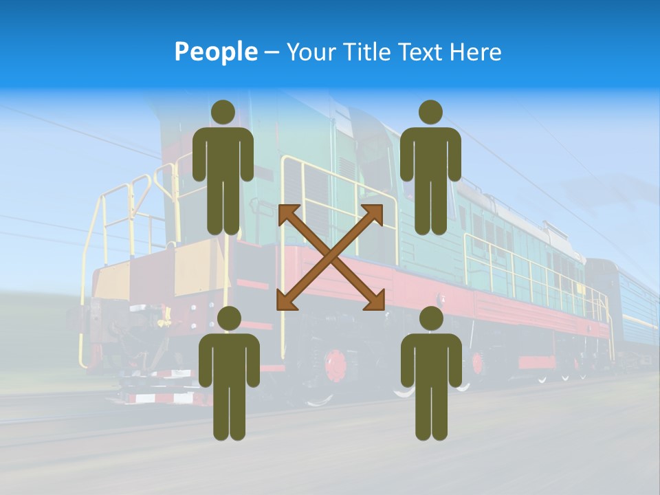 Summer Transportation Rail PowerPoint Template