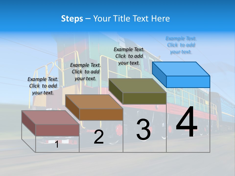 Summer Transportation Rail PowerPoint Template