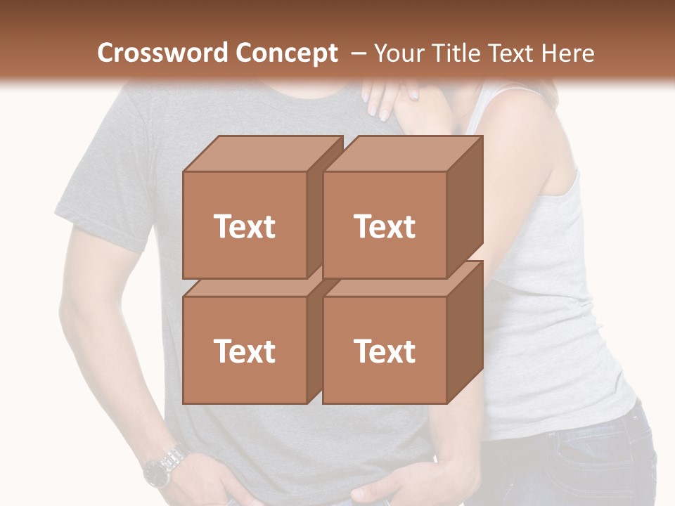 Young Couple Joy PowerPoint Template