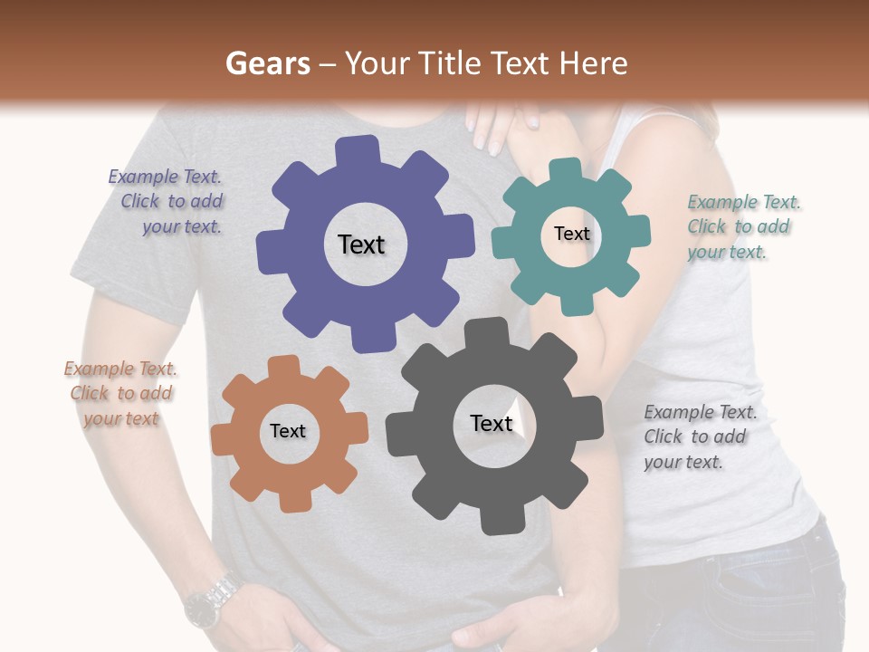 Young Couple Joy PowerPoint Template