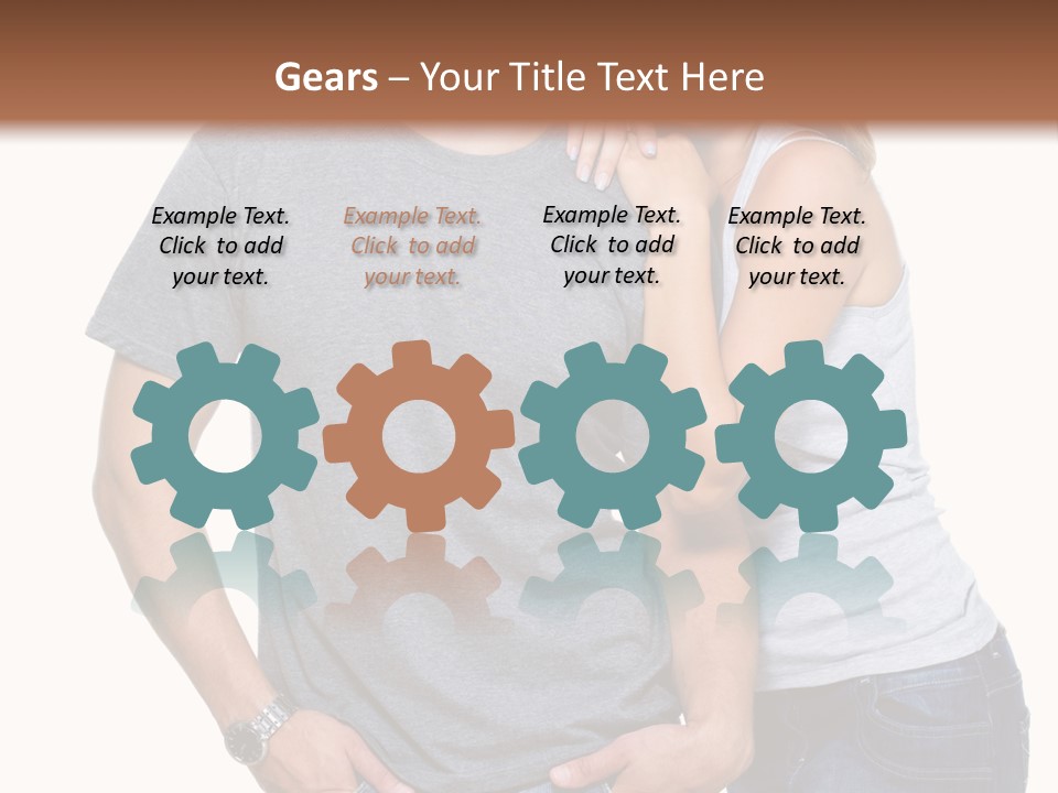 Young Couple Joy PowerPoint Template