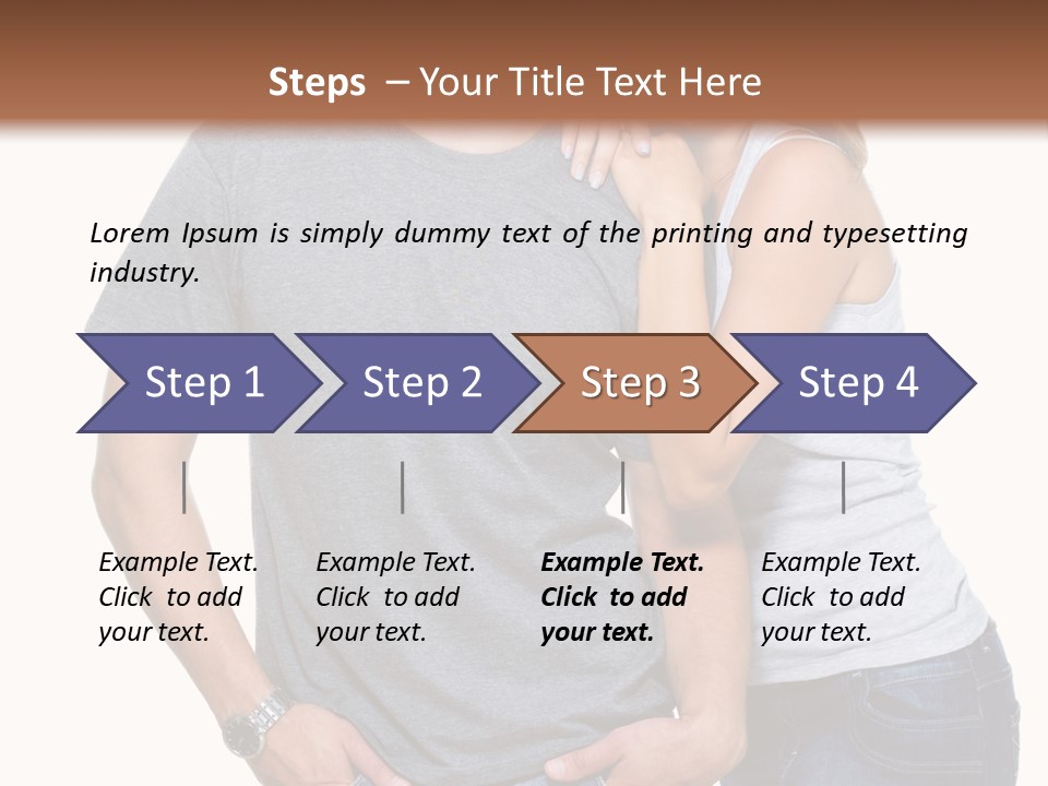 Young Couple Joy PowerPoint Template
