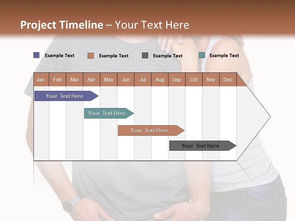 Young Couple Joy PowerPoint Template