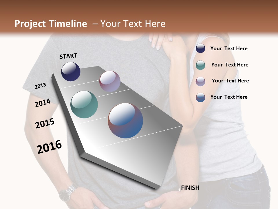 Young Couple Joy PowerPoint Template