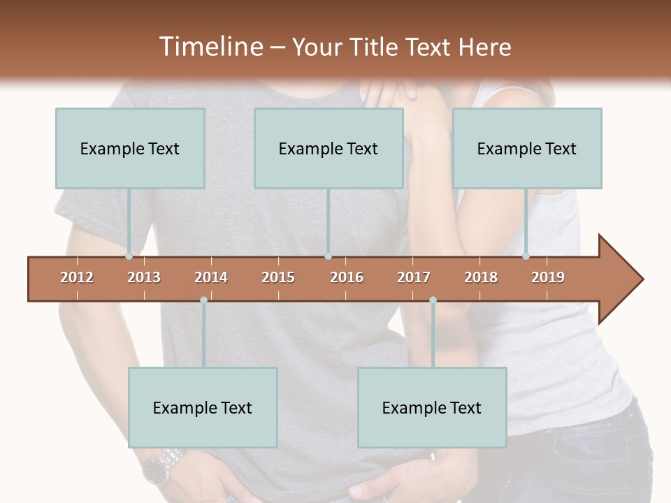 Young Couple Joy PowerPoint Template