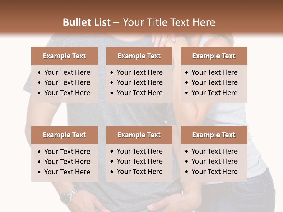 Young Couple Joy PowerPoint Template