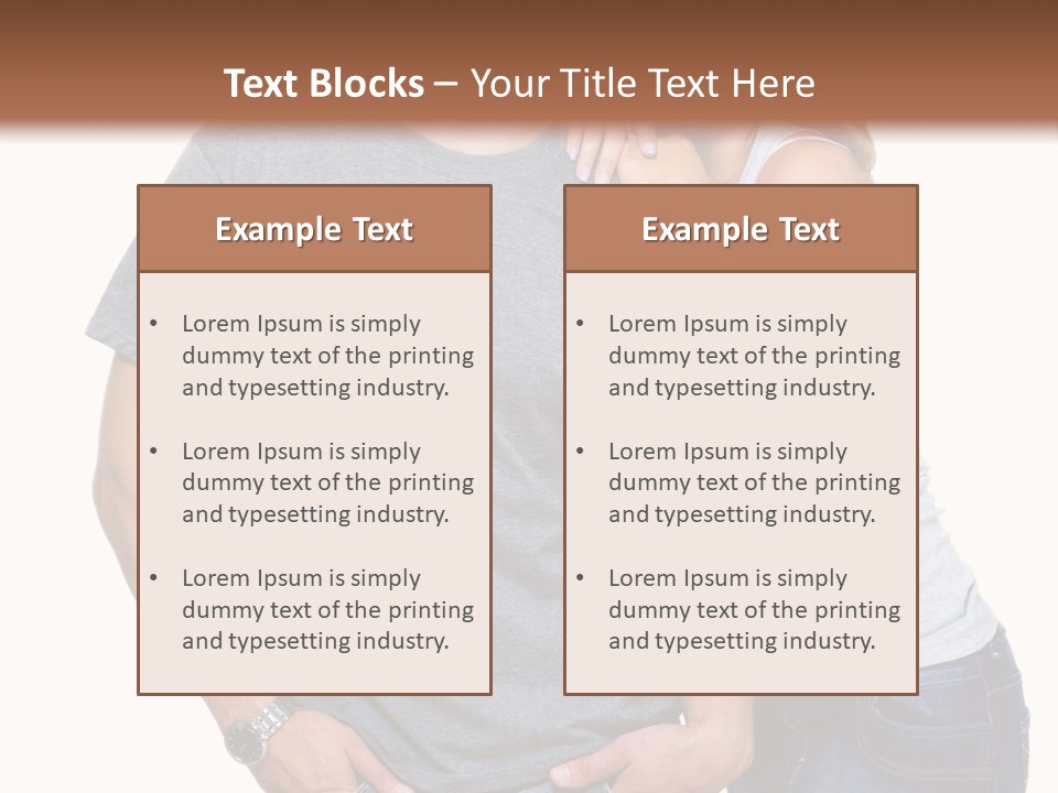 Young Couple Joy PowerPoint Template