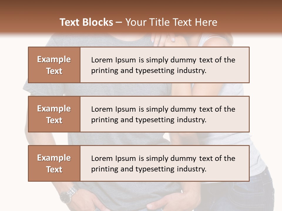 Young Couple Joy PowerPoint Template