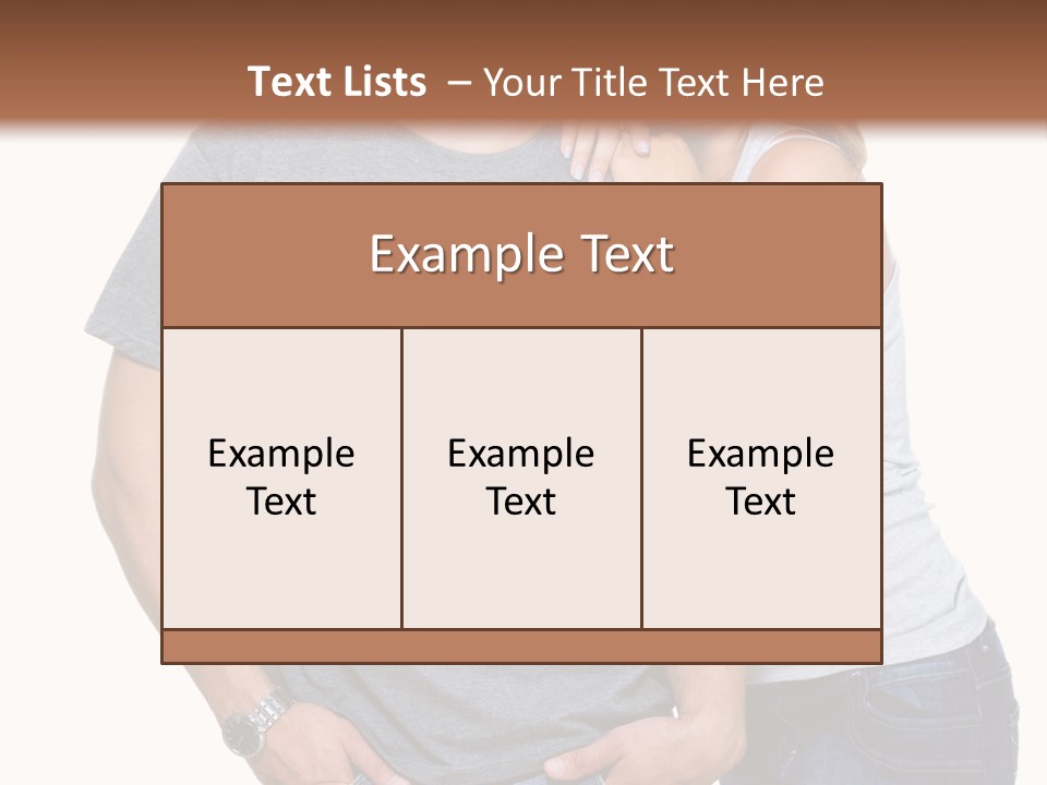 Young Couple Joy PowerPoint Template