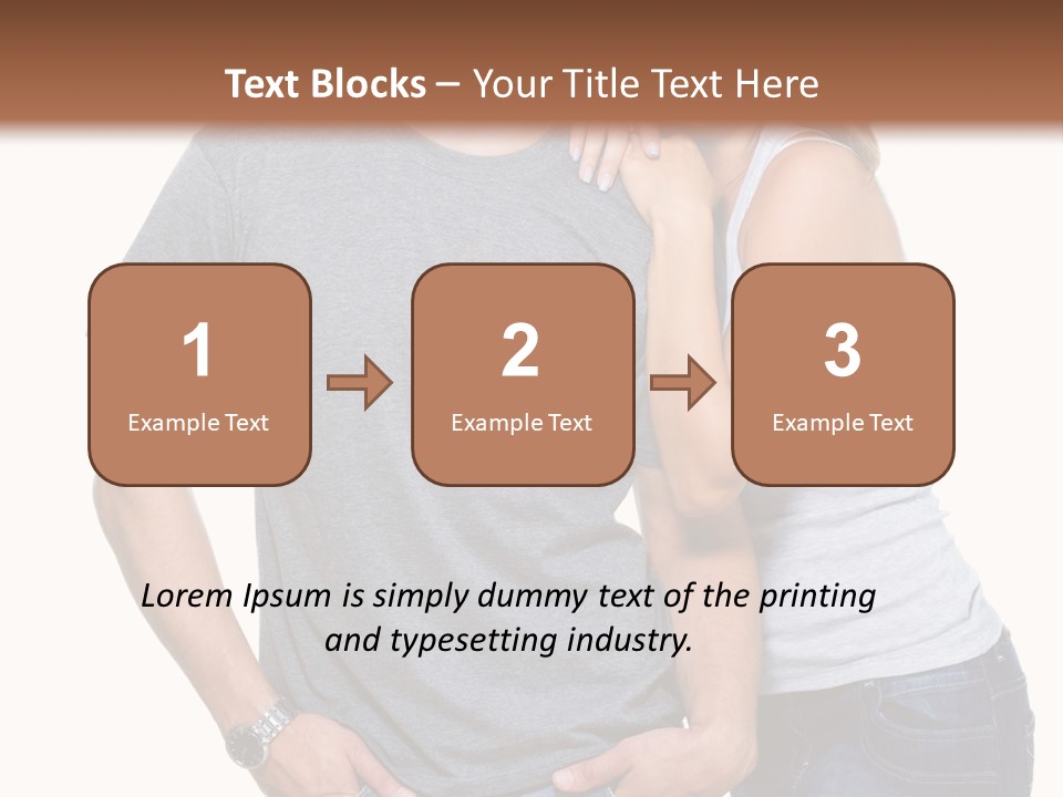 Young Couple Joy PowerPoint Template