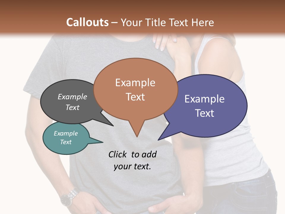 Young Couple Joy PowerPoint Template