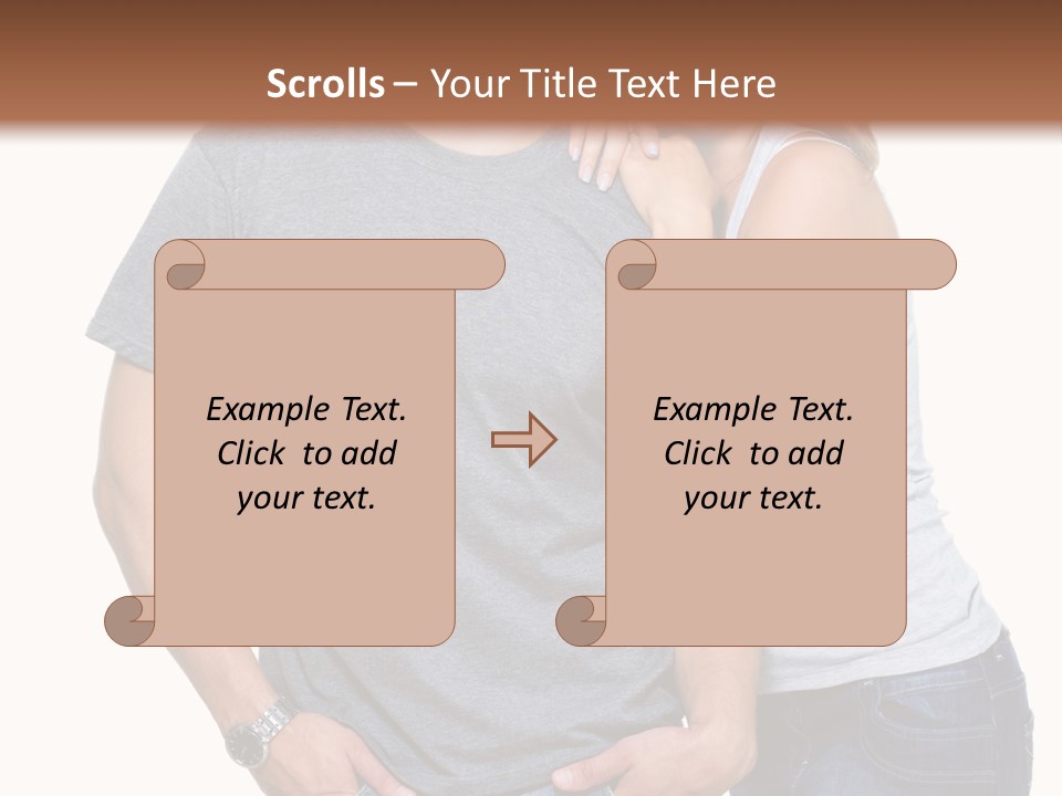 Young Couple Joy PowerPoint Template