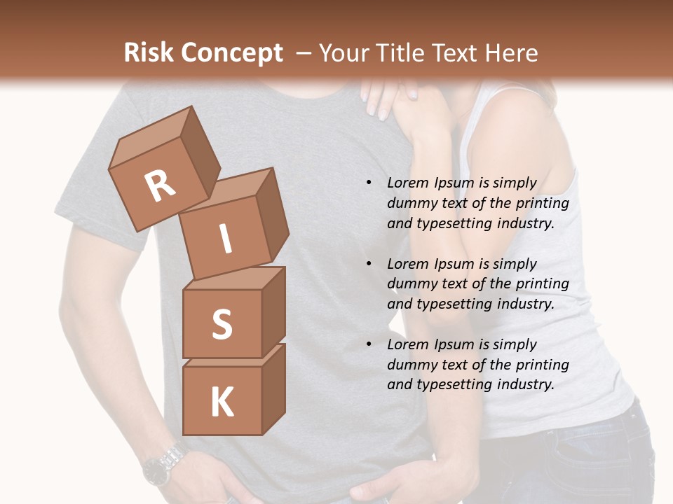 Young Couple Joy PowerPoint Template