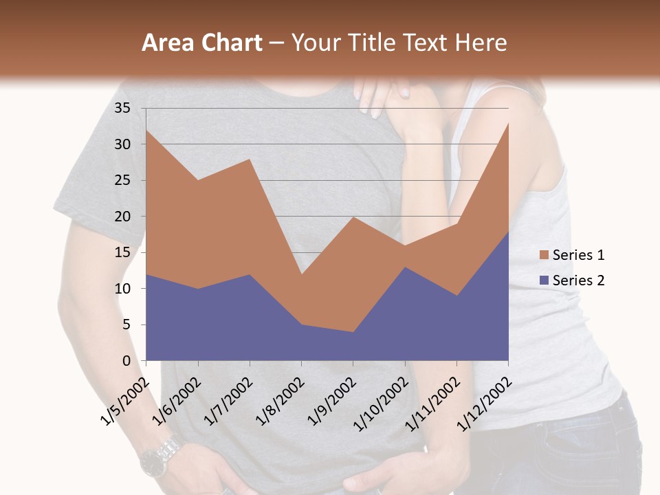Young Couple Joy PowerPoint Template