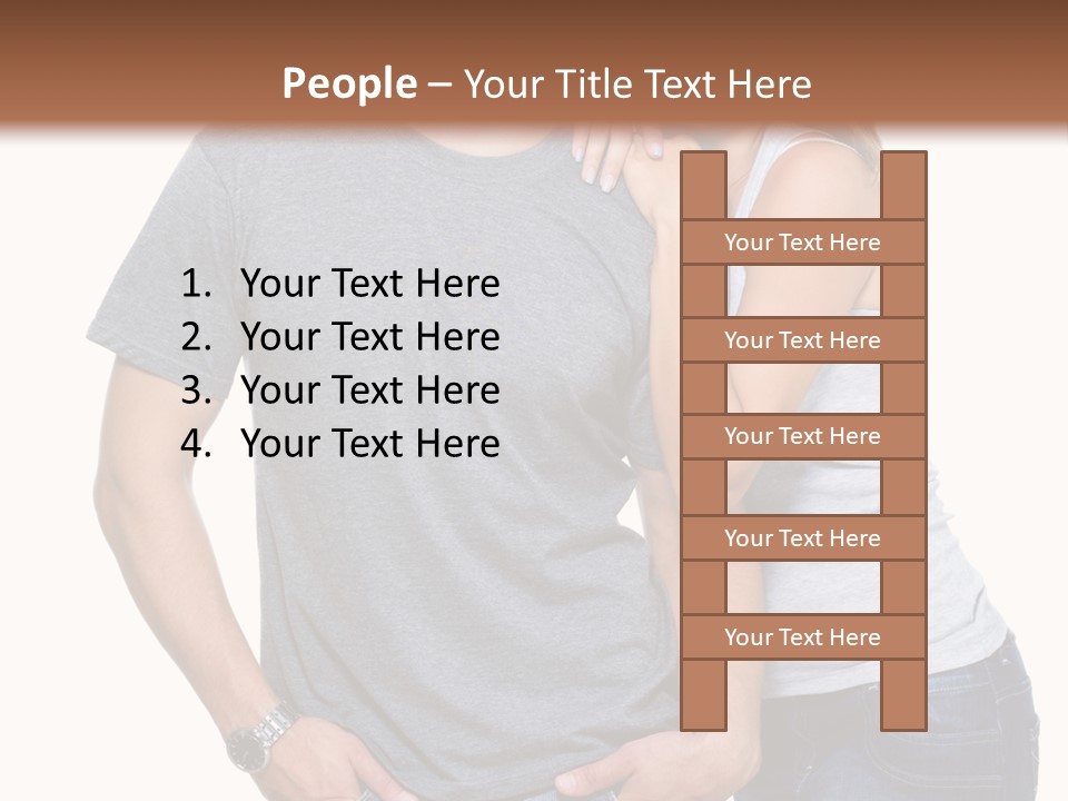 Young Couple Joy PowerPoint Template