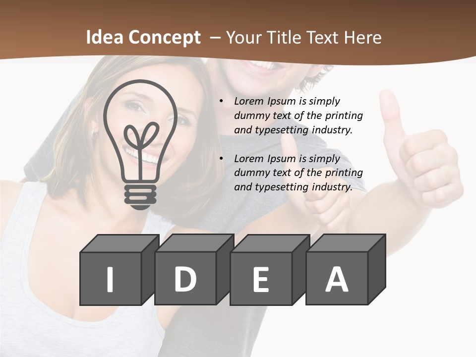 Business School Man Working PowerPoint Template