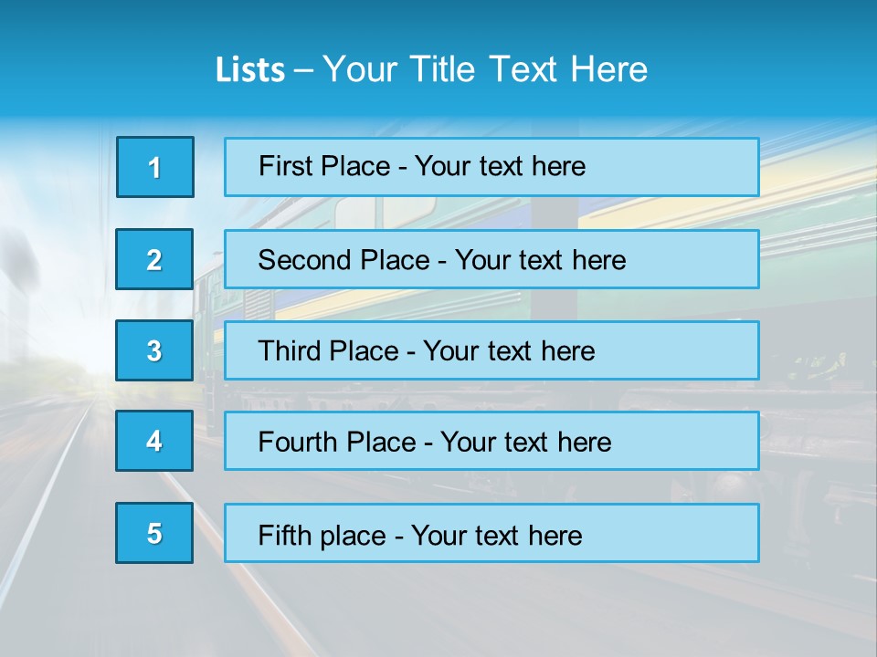 Scenery Rail Industrial PowerPoint Template