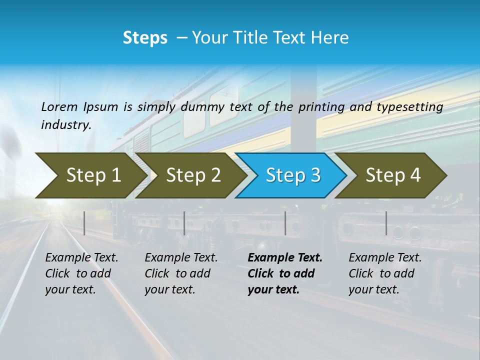 Scenery Rail Industrial PowerPoint Template