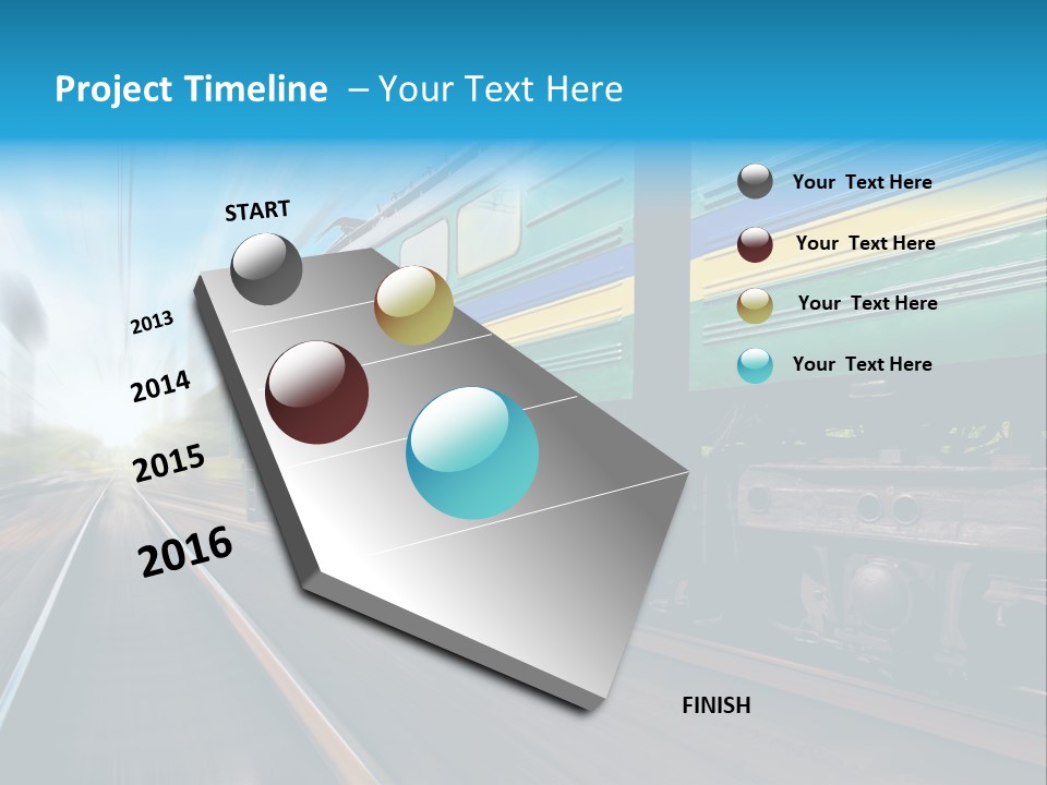 Scenery Rail Industrial PowerPoint Template