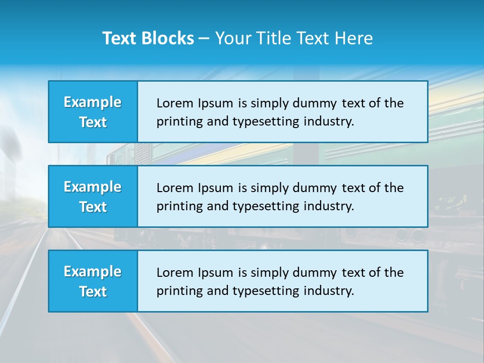 Scenery Rail Industrial PowerPoint Template