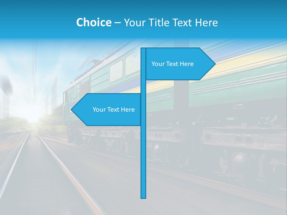 Scenery Rail Industrial PowerPoint Template