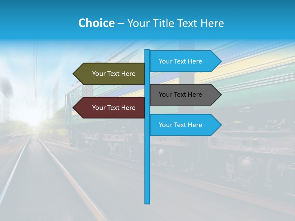 Scenery Rail Industrial PowerPoint Template