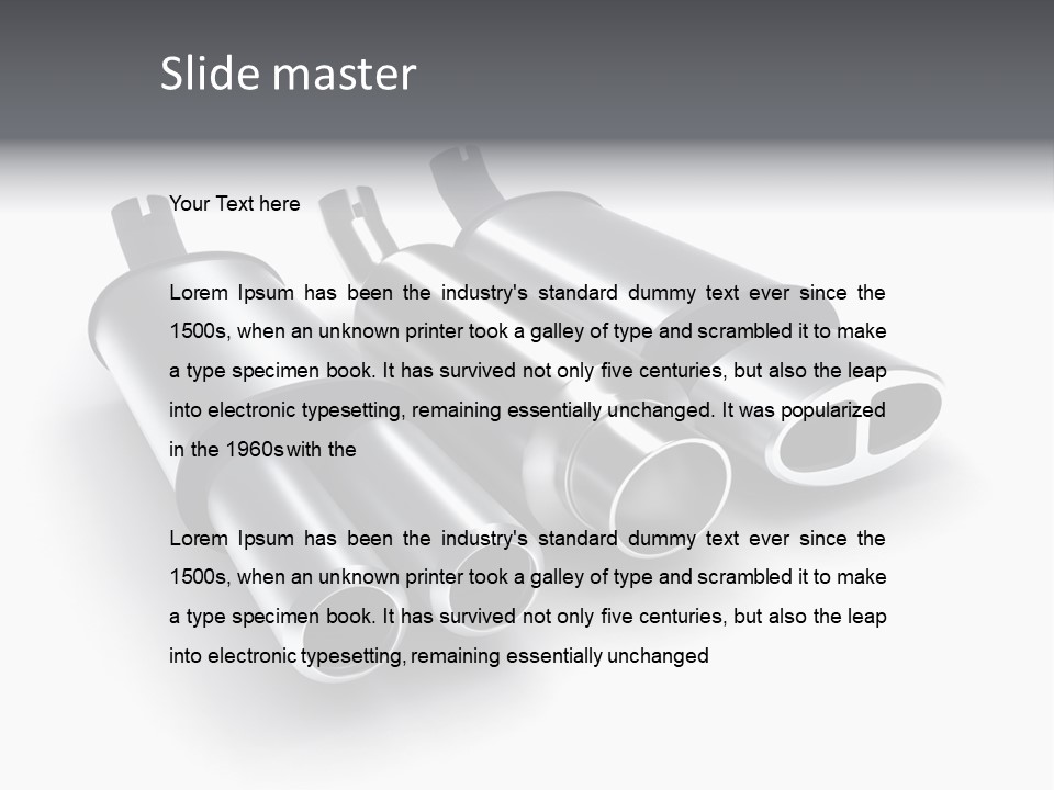 Work Model Pipe PowerPoint Template