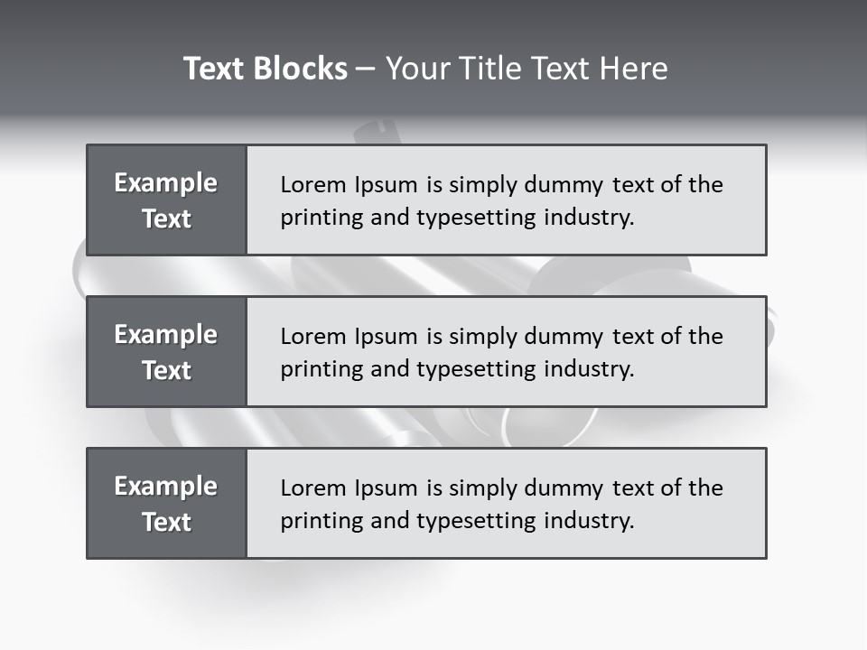 Work Model Pipe PowerPoint Template