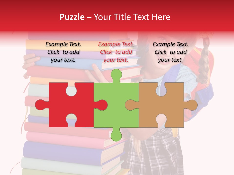 Learning Backpack Beauty PowerPoint Template