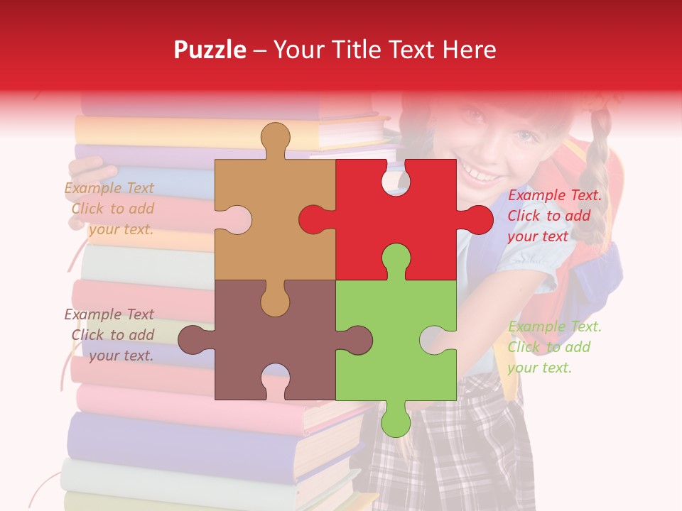 Learning Backpack Beauty PowerPoint Template