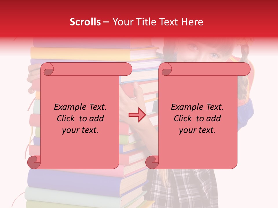 Learning Backpack Beauty PowerPoint Template