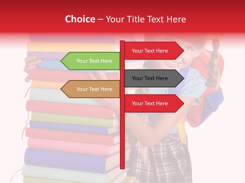 Learning Backpack Beauty PowerPoint Template