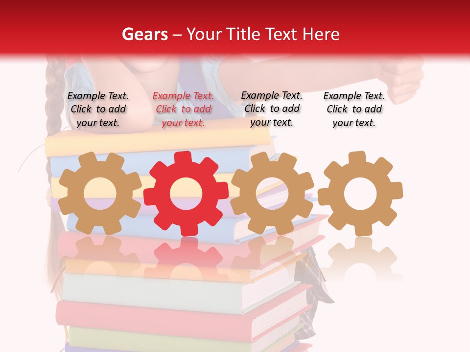 Childhood Thumb Up Stack PowerPoint Template