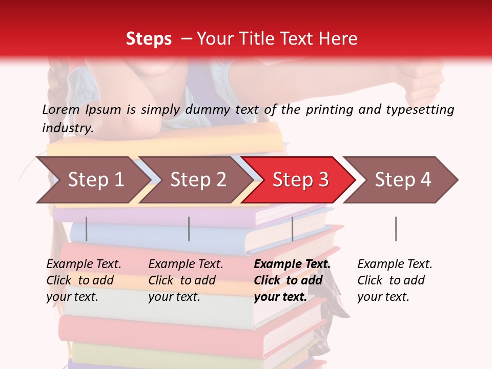 Childhood Thumb Up Stack PowerPoint Template