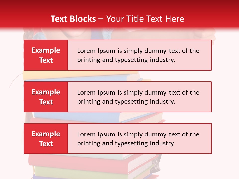 Childhood Thumb Up Stack PowerPoint Template