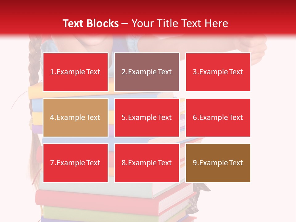 Childhood Thumb Up Stack PowerPoint Template