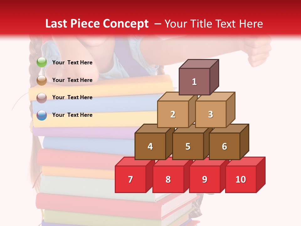 Childhood Thumb Up Stack PowerPoint Template