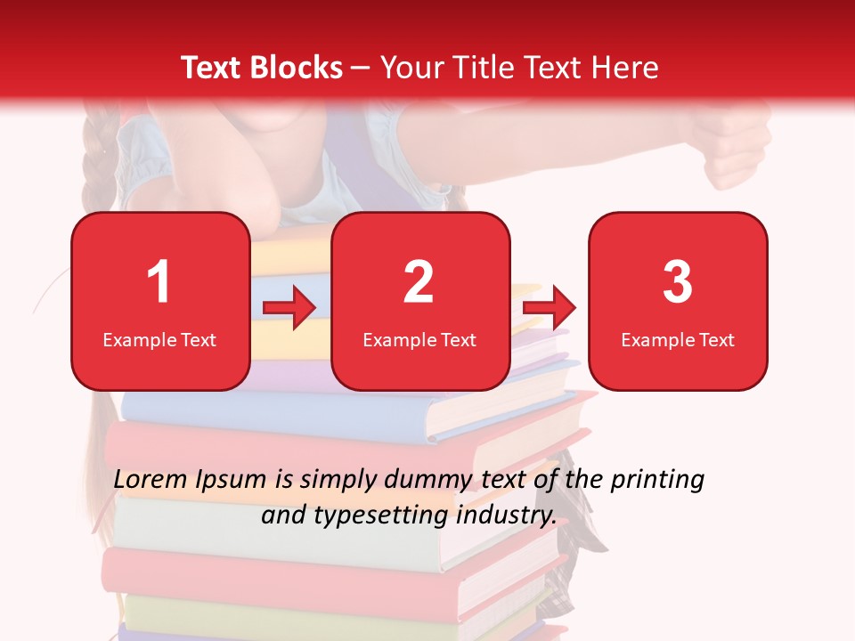 Childhood Thumb Up Stack PowerPoint Template