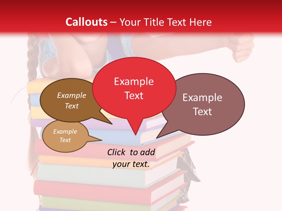 Childhood Thumb Up Stack PowerPoint Template