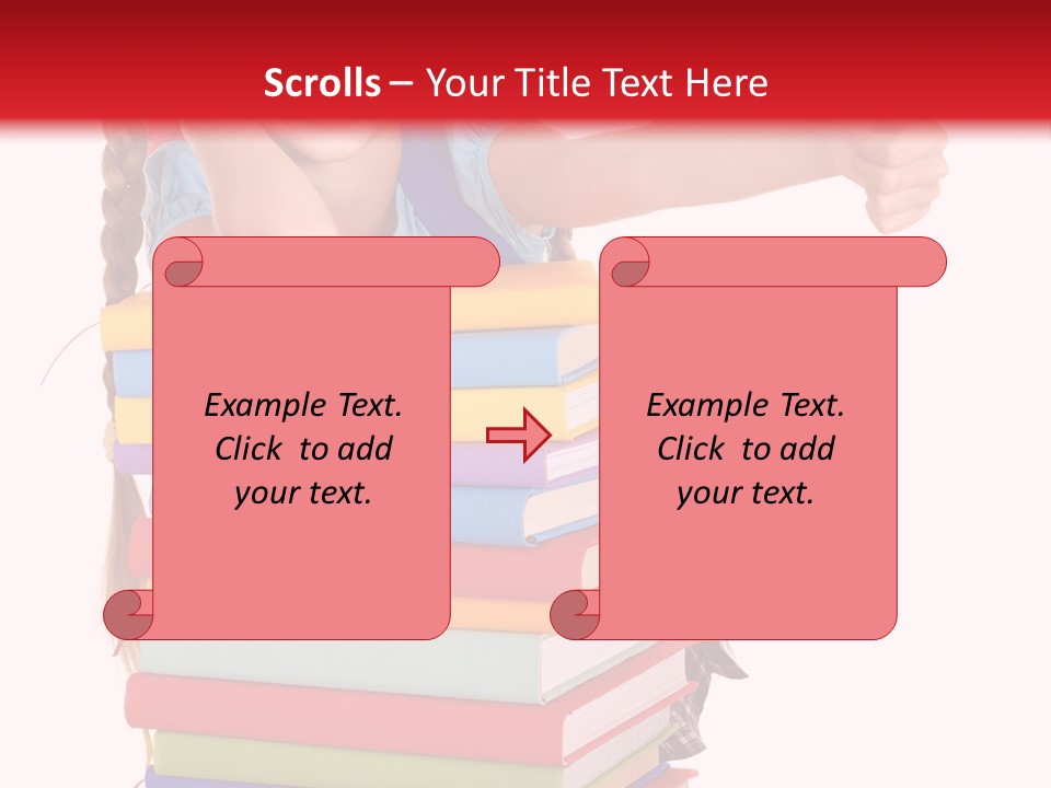 Childhood Thumb Up Stack PowerPoint Template