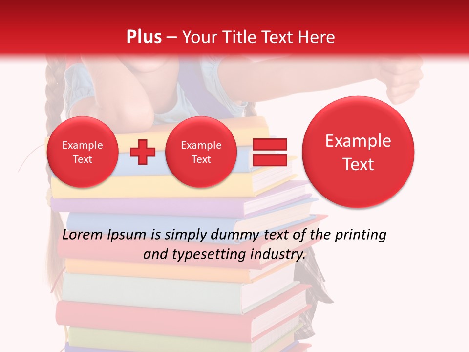 Childhood Thumb Up Stack PowerPoint Template