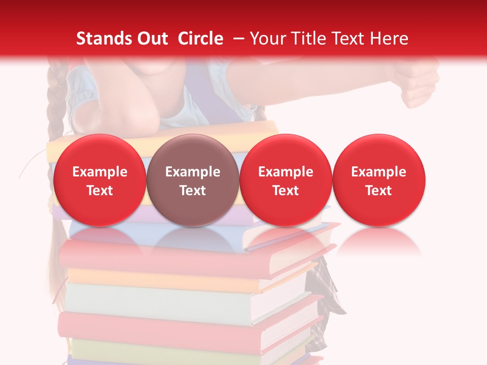 Childhood Thumb Up Stack PowerPoint Template