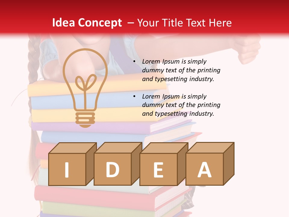 Childhood Thumb Up Stack PowerPoint Template