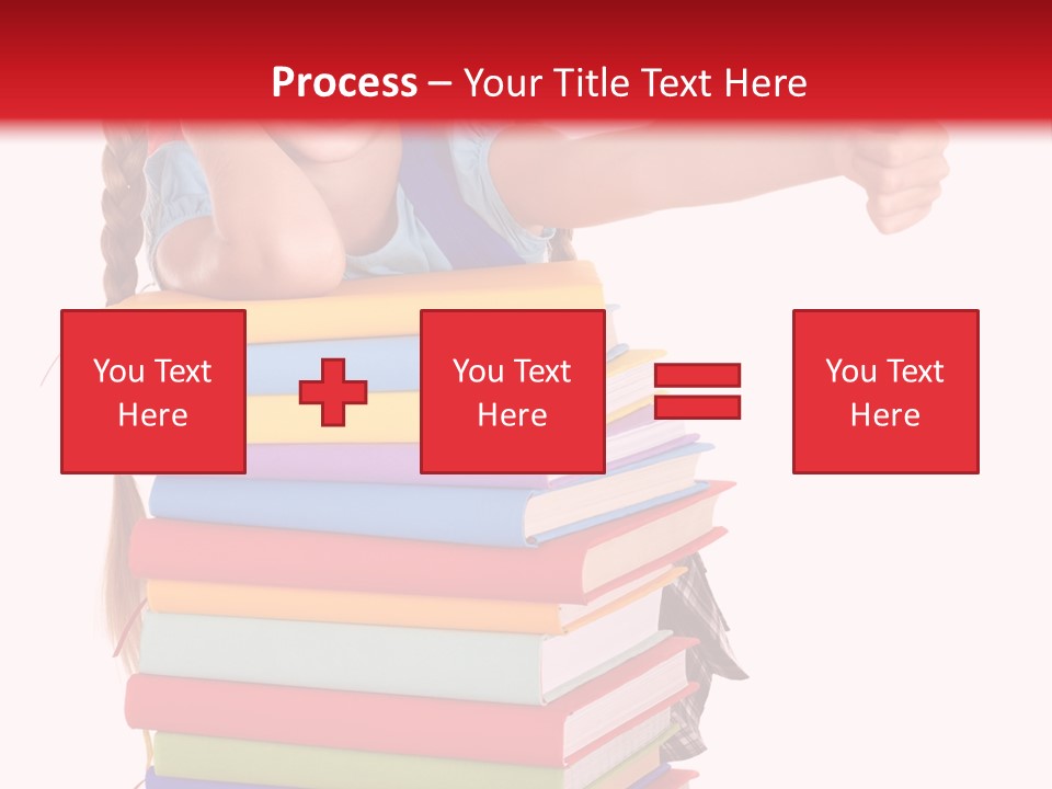 Childhood Thumb Up Stack PowerPoint Template