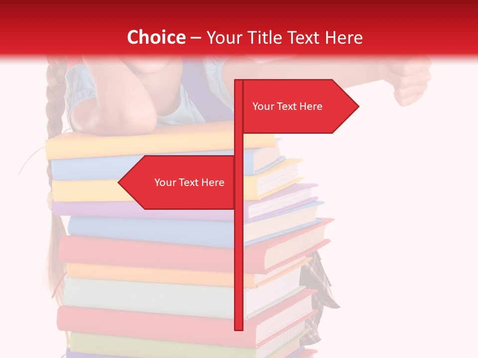 Childhood Thumb Up Stack PowerPoint Template