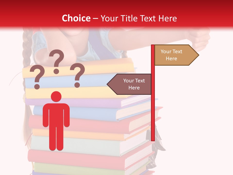 Childhood Thumb Up Stack PowerPoint Template