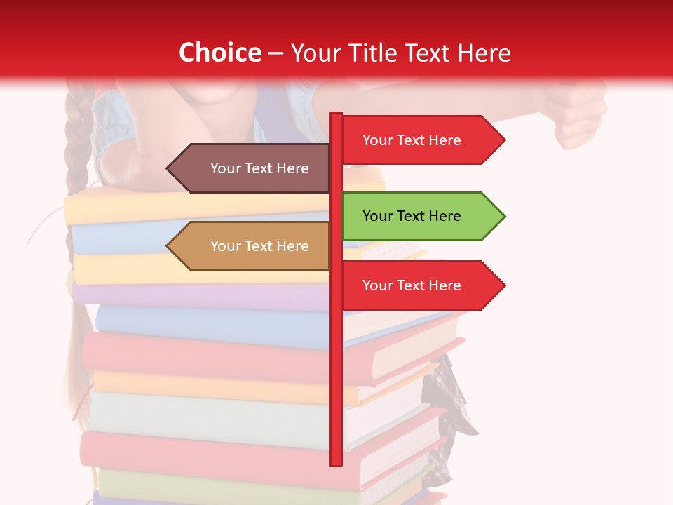 Childhood Thumb Up Stack PowerPoint Template