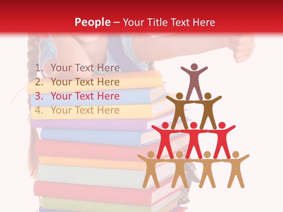 Childhood Thumb Up Stack PowerPoint Template