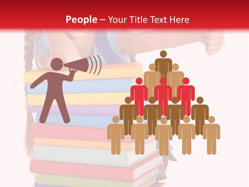 Childhood Thumb Up Stack PowerPoint Template