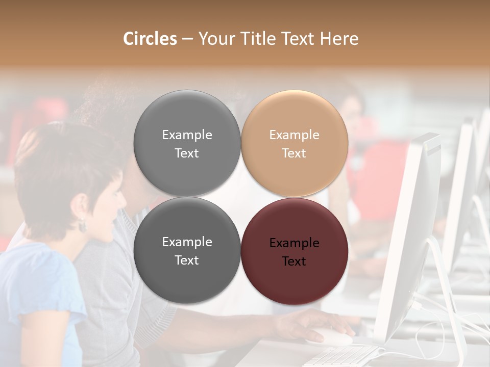 Business School Man Working PowerPoint Template